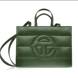 Telfar Green Puffer Bag